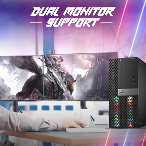 Dell RGB Gaming Tower Computer, Intel Core i7 6th Gen, GeForce GTX 1050 Ti 4G, 16GB RAM, 512GB SSD, Prebuilt Gaming Desktop PC with Built-in WiFi & RGB Set, Windows 11 Pro (Renewed) - style: I7 6th/GTX 1050Ti