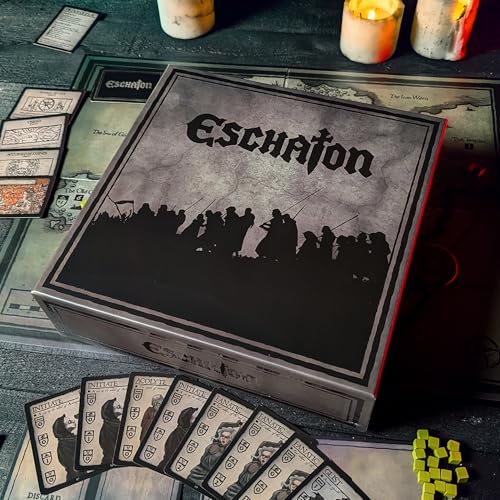 Eschaton | Cult Strategy Deck-Building Board Game | 2-6 Players | 60-180 Mins Playing Time | Dark Fantasy | Adults, Teens Ages 14+
