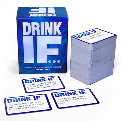 Drink IF… Adult Drinking Game for Parties + After Dark Expansion Set | Funny Icebreaker & Conversation Starter Card Game for Friends and Groups | Great for Game Night and Pregames| Fun Gift for Adults