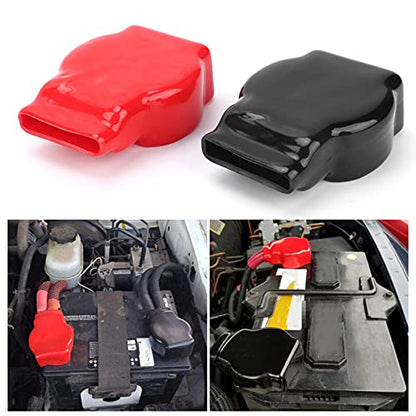 Battery Terminal Covers, Positive Negative Top Post Insulating Protector Universal for Car Motorcycle Truck