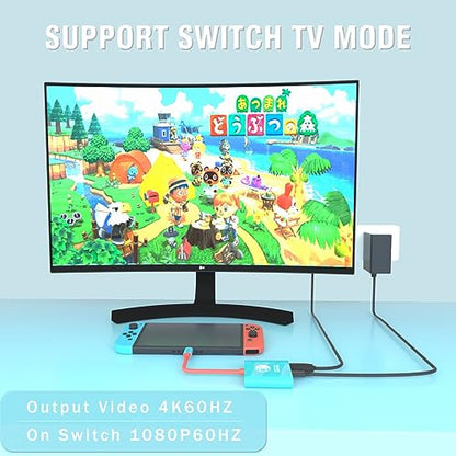 Switch Dock for Nintendo Switch Docking Station,Portable Nintendo TV Adapter Compatible Steam Deck/Switch OLED/Support Switch TV Dock Mode with HDMI2.0, Replacement Travel Docking for Nintendo - size: Switch 1 1080P
