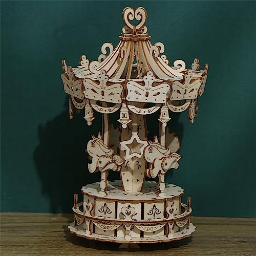 3D Wooden Puzzles Trojan Model Kits, Brainteaser and Puzzle for Christmas/Birthday,Gifts for Adults and Teens to Build Combination - style: Trojan