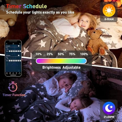 TISOFU Big Hexagon Lights LED Wall Panels, 8 Pack RGB Gaming Lights Works with Google Assistant & Alexa, APP/Music Sync & Remote, DIY Smart Modular Hexagonal Honeycomb Glide Hex Tiles Panel