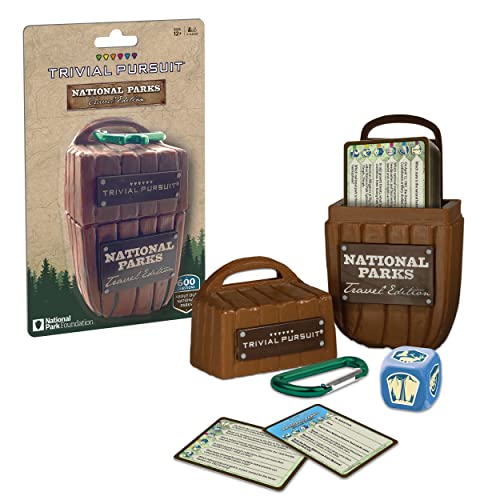 USAopoly Trivial Pursuit: National Park 100th Anniversary | Celebrating the National Park Service Centennial | 600 Trivia Questions & Fun Facts | Perfect Trivial Pursuit Travel Game for Families | lawn-game-equipment