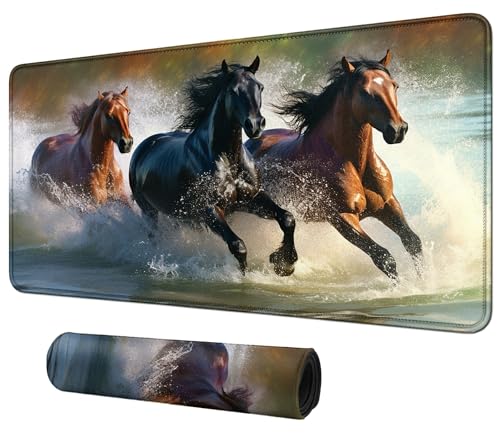 24" x 14" MTG & TCG Playmat Mouse Pad for Trading Card Games - color: Horse Running, size: 60*35cm