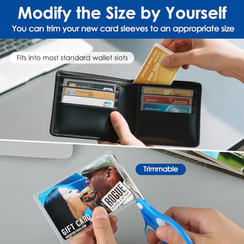 MaxGear Medicare Card Protector Sleeves, Clear PVC Card Sleeves, 6 Pack | 12 Mil Thickness, Water-Resistant, Fits Medicare, Social Security, Credit and Business Cards