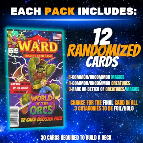 – Starter Bundle - World of the Orcs (Gen 3) – 12-Card Booster Pack – 3 Pack Bundle