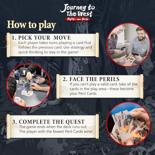 Whales Entertainment Journey to the West | Strategy Card Games for Families | 3–8 Players | Aged 10 + | 20 Mins | Quick Competitive Ladder Climbing Board Games for Adults Teens Kids | Family Game Night