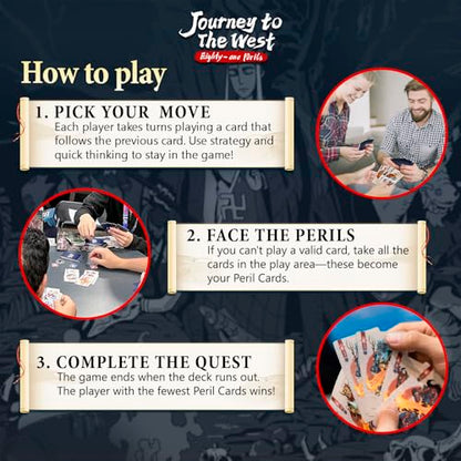 Whales Entertainment Journey to the West | Strategy Card Games for Families | 3–8 Players | Aged 10 + | 20 Mins | Quick Competitive Ladder Climbing Board Games for Adults Teens Kids | Family Game Night