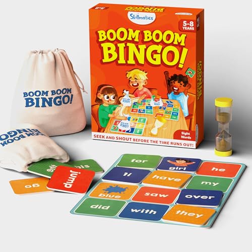 Skillmatics Bingo Preschool Board Game - Sight Words, Fun & Fast Matching Bingo Game, Gifts for Boys & Girls Ages 5 to 8 - style: Sight Words