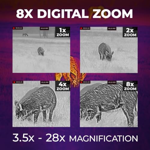 AGM Global Vision Rattler V2 Thermal Imaging Scope for Hunting, High Resolution with High Sensitivity Thermal Optics, Waterproof & Durable, Includes Thermal Targets & Cleaning Cloth - style: 25-320