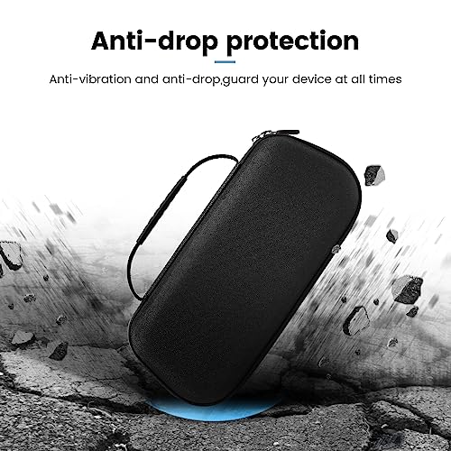 OPTOSLON Compact ROG Ally Carrying Case Compitable with ASUS ROG Ally X/ROG Ally Gaming Handheld and accessories, Hard Case for Travel and Storage[Black]