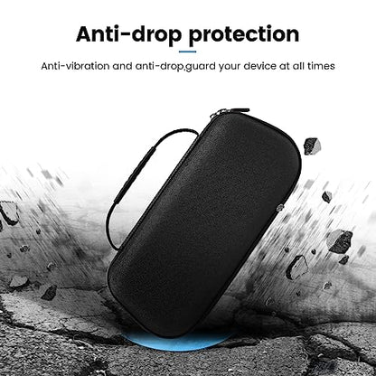OPTOSLON Compact ROG Ally Carrying Case Compitable with ASUS ROG Ally X/ROG Ally Gaming Handheld and accessories, Hard Case for Travel and Storage[Black]