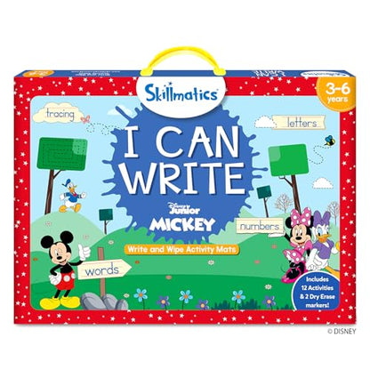 Skillmatics I Can Write Disney Junior Mickey Mouse - Reusable Preschool Learning Activities, Educational Toy and Game, Back to School Supplies, Gifts for Students, Kids, Toddlers Ages 3, 4, 5, 6 - style: 9. I Can Write Disney Mickey