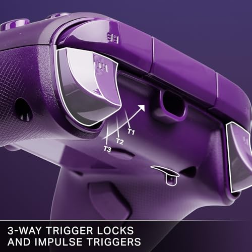PowerA Advantage Wired Controller for Xbox Series X|S - Celestial Purple, gamepad, hall effect thumbsticks, gaming controller, USB-C, Works with Xbox One, Officially Licensed - style: Celestial Purple