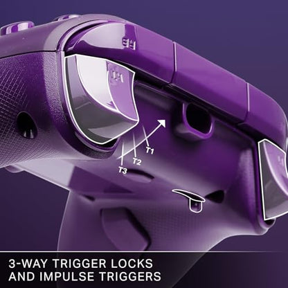 PowerA Advantage Wired Controller for Xbox Series X|S - Celestial Purple, gamepad, hall effect thumbsticks, gaming controller, USB-C, Works with Xbox One, Officially Licensed - style: Celestial Purple