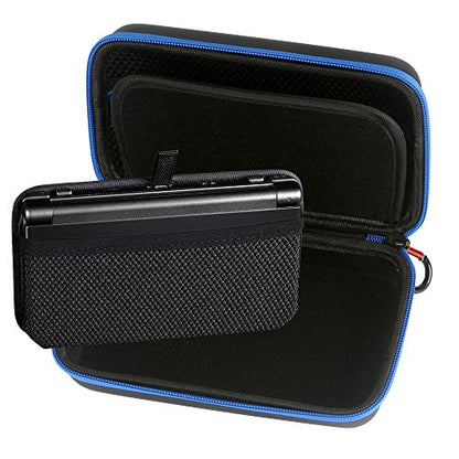 Smatree Hard Shell Carrying Case for Nintendo New 3DS/2DS XL, Travel Storage Case for New Nintendo 3DS/2DS Console and Charger - Black/Blue - color: Blue