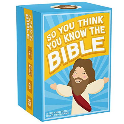 So You Think You Know The Bible, Fun Bible Trivia Game and Christian Gift | Best Bible Edition Card & Board Game for Kids, Adults & Families, Bible Study Quiz & Religious Gift for Christian Men & Women