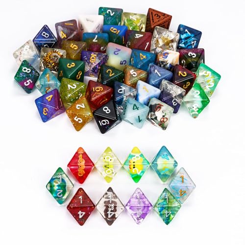 10 Pack of D8 Polyhedral Dice Set - Random Color 8 Sided Dice for D&D, DND, RPG, Table Games - color: 10pcs D8 Random Color