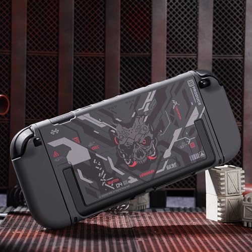 Geekshare PC Slim Protective Case Compatible with NS2, Detachable Shell with Shock-Absorption and Anti-Scratch Hard Cover - Black Cyber Mecha - color: Black Cyber Mecha