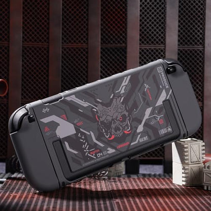 Geekshare PC Slim Protective Case Compatible with NS2, Detachable Shell with Shock-Absorption and Anti-Scratch Hard Cover - Black Cyber Mecha - color: Black Cyber Mecha