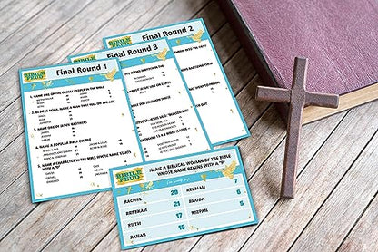 Bible Games for Adults and Family,Family Feud Game for Adults,Bible Study,Religious Gifts,Cards Christians Like,Bible Trivia,Fun Games for Game Night,15 Card+3 Instruction Cards,O1 - color: Bible Game01