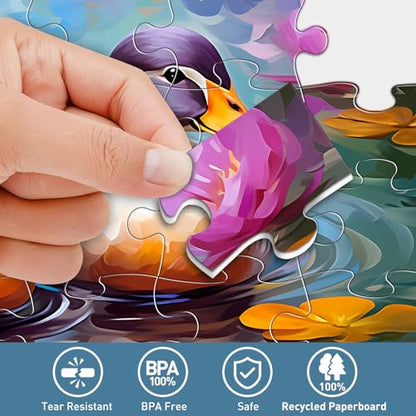 6 Pack 36 Piece Large Jigsaw Puzzle for Seniors Puzzles Dementia Alzheimer's Products and Activities for Elderly Adults Alzheimer's Puzzles Easy Memory Games Gift for Seniors Patients in Nursing Home - style: 36 Large Pieces