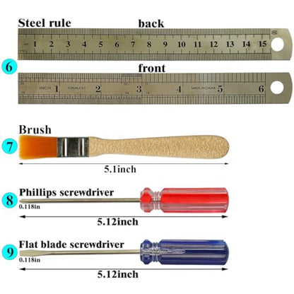 Model DIY Tool Kit, Basic Gundam Craft Building Repairing Tool Set, Dollhouse Miniature Hobby Gunpla Building or Handmade Hobby Craft Tools Set