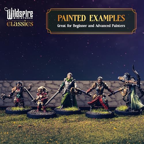 Warriors Class Set - Barbarians, Fighters, Monks - Characters, NPC for DND Miniatures Bulk I 28mm Dungeon Dragons D&D Miniatures I DND Minis D&D Figures I Pathfinder, Daggerheart, Realm Reforged