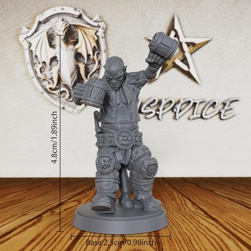 Drunken Orcs Unpainted Miniature, DND Minis for Dungeons and Dragons, Fantasy Tabletop RPG Game Figurine, TTRPG Role Playing Accessory, Ideal for DMS & Tavern Encounters-AS476
