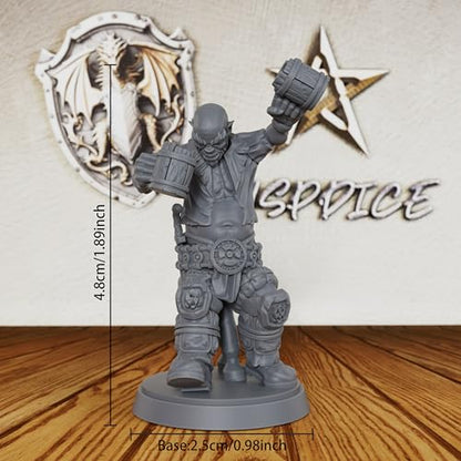 Drunken Orcs Unpainted Miniature, DND Minis for Dungeons and Dragons, Fantasy Tabletop RPG Game Figurine, TTRPG Role Playing Accessory, Ideal for DMS & Tavern Encounters-AS476