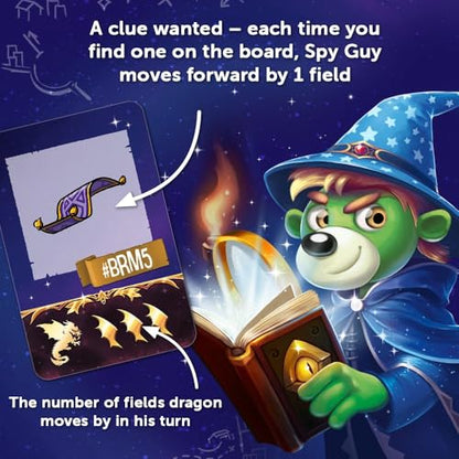 Trefl Spy Guy: Fantasy - Cooperative Detective Game, 5+ | Observation-Based Board Game, World of Magic and Fairytale Creatures, Searching for Clues