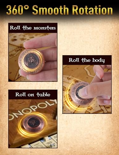 D&D Dice Set,7PCS Metal Dice for Dungeons and Dragons,Mini Dice Set with Pocket Watch Case,Role Playing Board Games Accessories (Dragon, Copper-F) - color: F-copper, style: Dragon