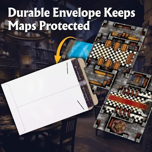 Arcknight The Graystone Castle Roleplaying Battlemaps; 16 Modular RPG Maps in 8 Double-Sided Pages, 1" Square Grid, Modular & Versatile Design for Tabletop Gaming - for D&D, Pathfinder and More - style: Graystone Castle