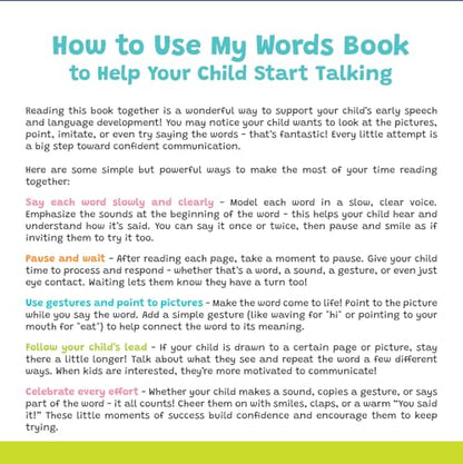 Toddlers Speech Board Book Bundle for Toddlers Ages 0–4 – First Words, Verbs & Imitation Learning Books by a Speech Therapist - Action Book - My Words Book - Imitation Book (3-Book Set)