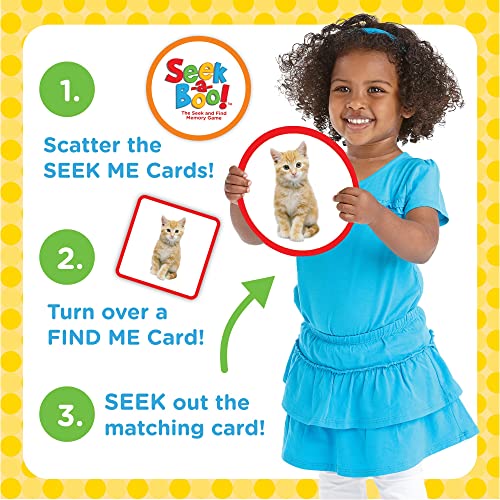 MindWare Seek-a-Boo Seek and Find Memory Game and Toddler Flash Cards Matching Game | Seek-and-find memory game for toddlers—flip and match picture cards to build memory, vocabulary and focus, ages 2+