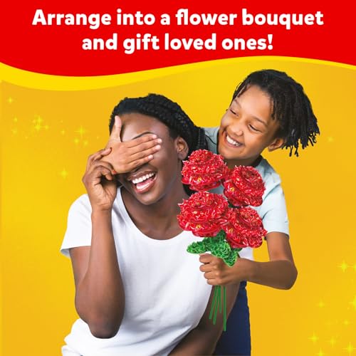 Skillmatics Poke-in Art – DIY Rose Bouquet, Wood Craft Kits | Mess-Free Fun for Kids, Creative Activity, Gifts for Girls & Boys Ages 4, 5, 6, 7, 8, 9, 10, 11, 12 - style: 8. Rose Bouquet