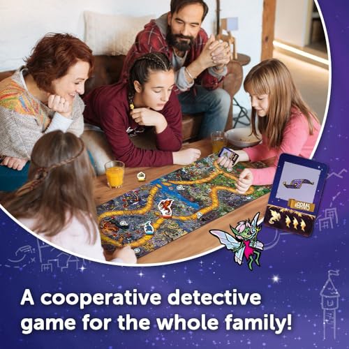 Trefl Spy Guy: Fantasy - Cooperative Detective Game, 5+ | Observation-Based Board Game, World of Magic and Fairytale Creatures, Searching for Clues