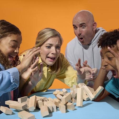 Official Hasbro Games Jenga Game | Digital Die for 6 More Ways to Play | Original Wood Block Game | Stacking Tower | Ages 6+ | 1+ Players | Party Games