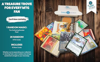 Magic: The Gathering Mystery Box (25 MTG Card lot, Plus 1 Random MTG Booster Pack)