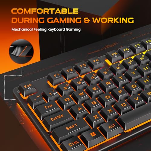 Redragon K521KS Wireless Gaming Keyboard, Tri-Mode BT/2.4G/USB-C RGB Mechanical Feeling Keyboard with Multimedia Keys, 4000mAh Battery, Anti-Ghosting, Compatible with PC - Upgrade - color: Black