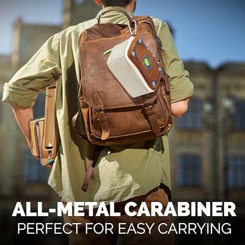 CASEMATIX Mimic Spell Book Dice Case with 7 Included RPG Dice - 7" Mimic Tome Chest Bag with Zipper Closure and Carabiner for 250 Polyhedral Pieces, Protective Novelty Holder for Tabletop Dice - style: Spellbook