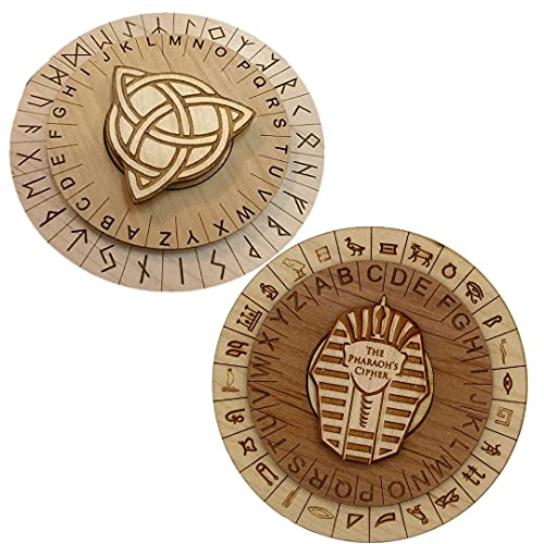 Creative Escape Rooms Egyptian Decoder and Runes Cipher Spy Kit