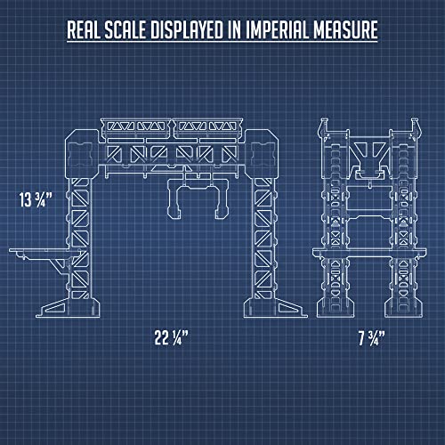 TinkerTurf Sci-Fi Terrain: MagLev Depot v2, Abandoned Theme, Sturdy, Affordable, Great-Looking Full-Color Terrain, Quick and Easy to Assemble, Virtually Limitless Setups - style: Abandoned
