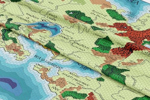 POLYMORPH PRINTS Greyhawk Indoor Wall Tapestry, Flanaess Advanced Dungeons and Dragons Indoor RPG Map Home Wall Decor | AD&D (104" x 88") - size: 104"L x 88"W