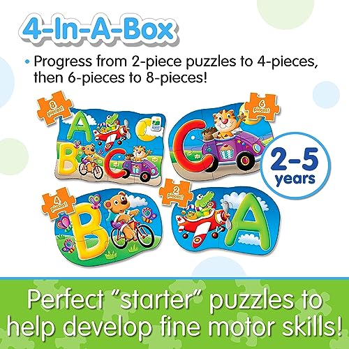 The Learning Journey My First 4-In-A-Box Puzzle - ABC - Educational Toddler Toys & Gifts for Boys & Girls Ages 2 & Up - Award Winning Puzzle, Multi - style: ABC