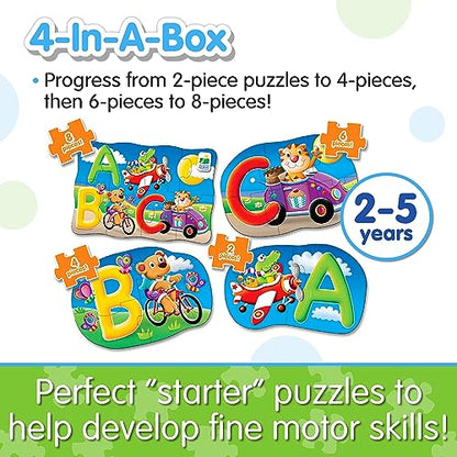 The Learning Journey My First 4-In-A-Box Puzzle - ABC - Educational Toddler Toys & Gifts for Boys & Girls Ages 2 & Up - Award Winning Puzzle, Multi - style: ABC