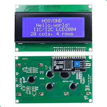 Hosyond 3pcs IIC I2C 2004 LCD Module 20x04 LCD Screen Module Display for Arduino Raspberry Pi - size: I2C LCD 2004