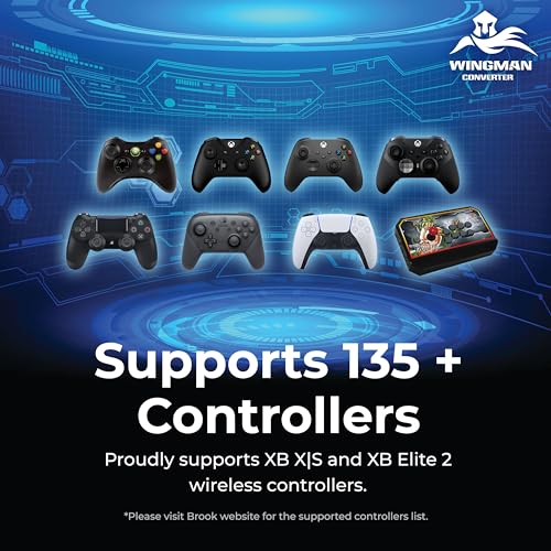 Brook Wingman XB 2 Converter with Keychain - Wireless Controller Adapter for XB 360, XB Original Consoles and PC, Supports Remap and Adjustable Turbo [Exclusive Version]