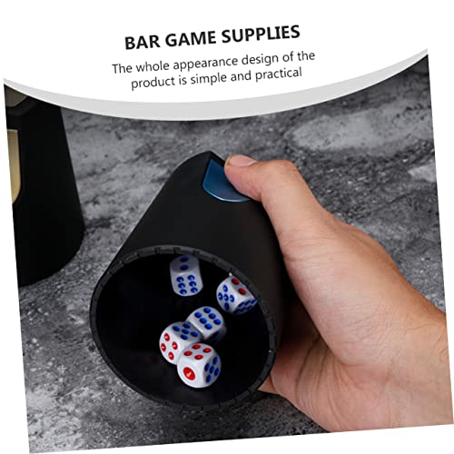 1pc Stylish Dice Cup Portable Plastic Holder for Party Games Easy to Clean Lightweight Compact Dice Storage Container for Bar Ktv Entertainment
